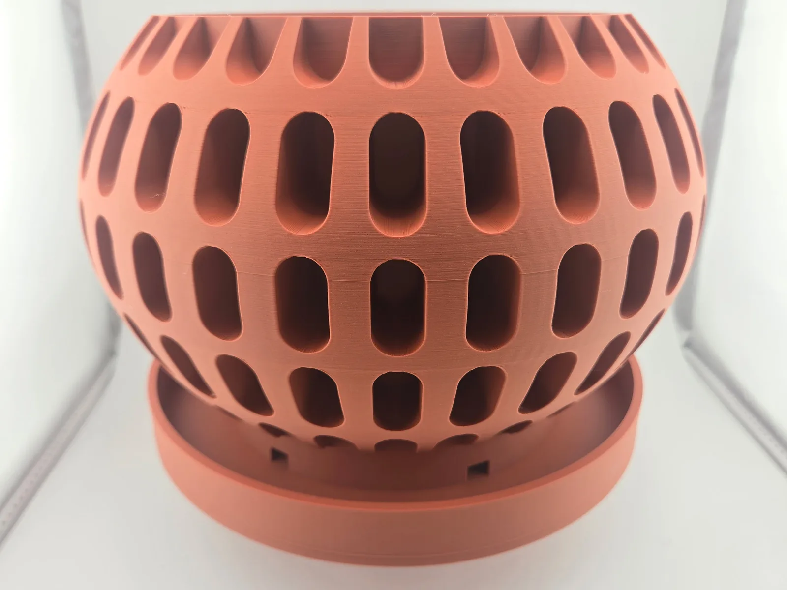 Brex Orchid Planter, a real finished print photographed in our studio