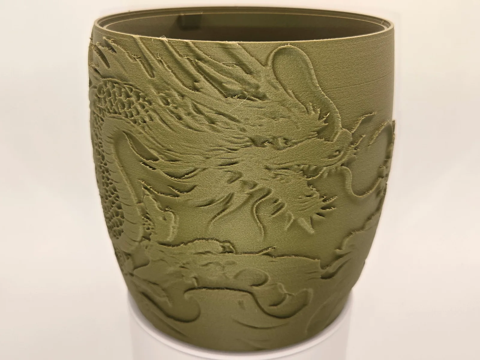 Dragon Planter, a real finished print photographed in our studio