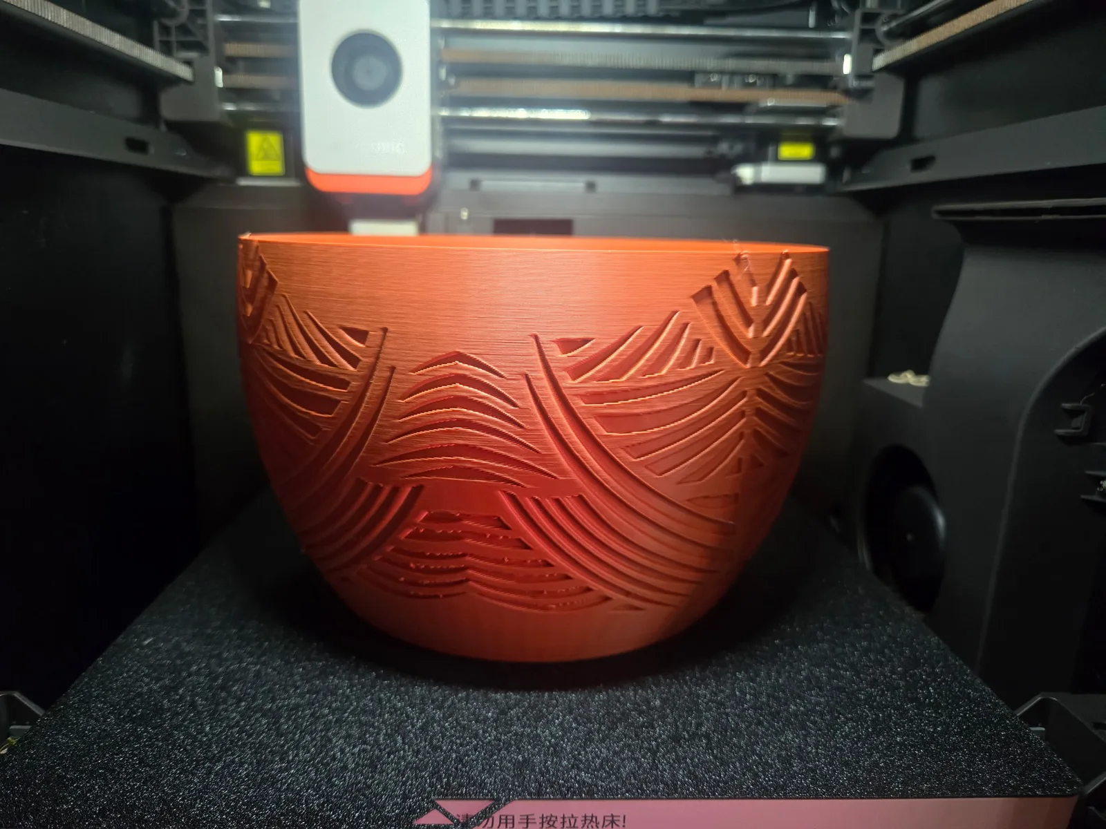 Folia Leaf Planter, a real finished print photographed in our studio