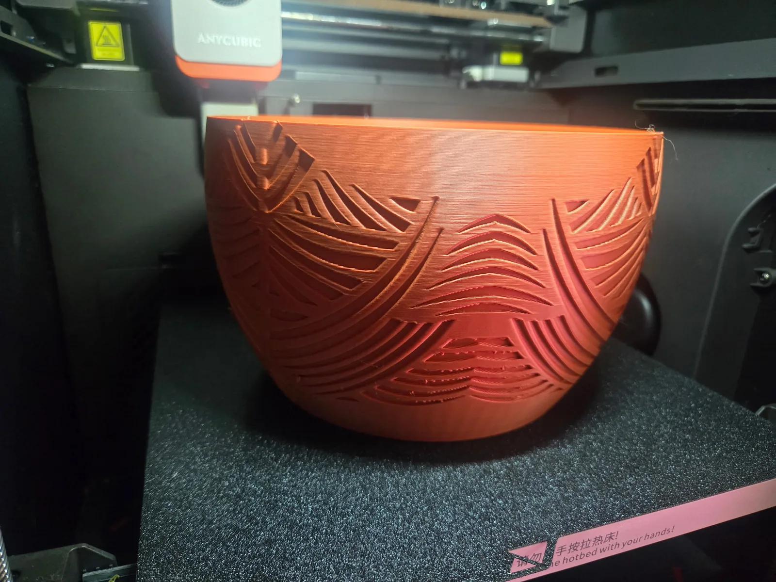 Folia Leaf Planter, a real finished print photographed in our studio