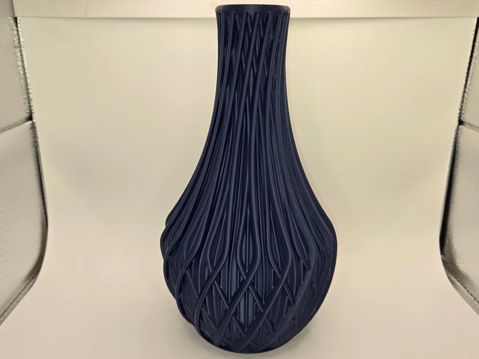 Fractal Vase, a real finished print photographed in our studio