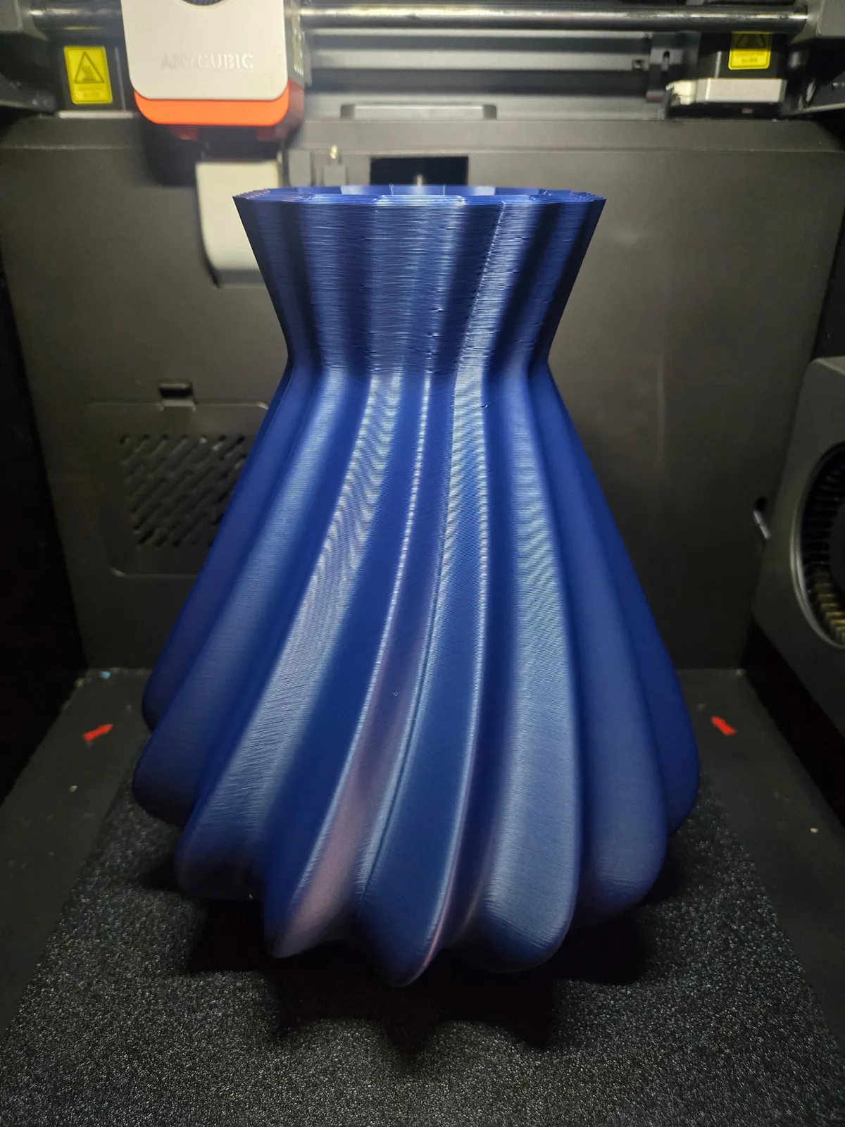 Influx Vase, a real finished print photographed in our studio