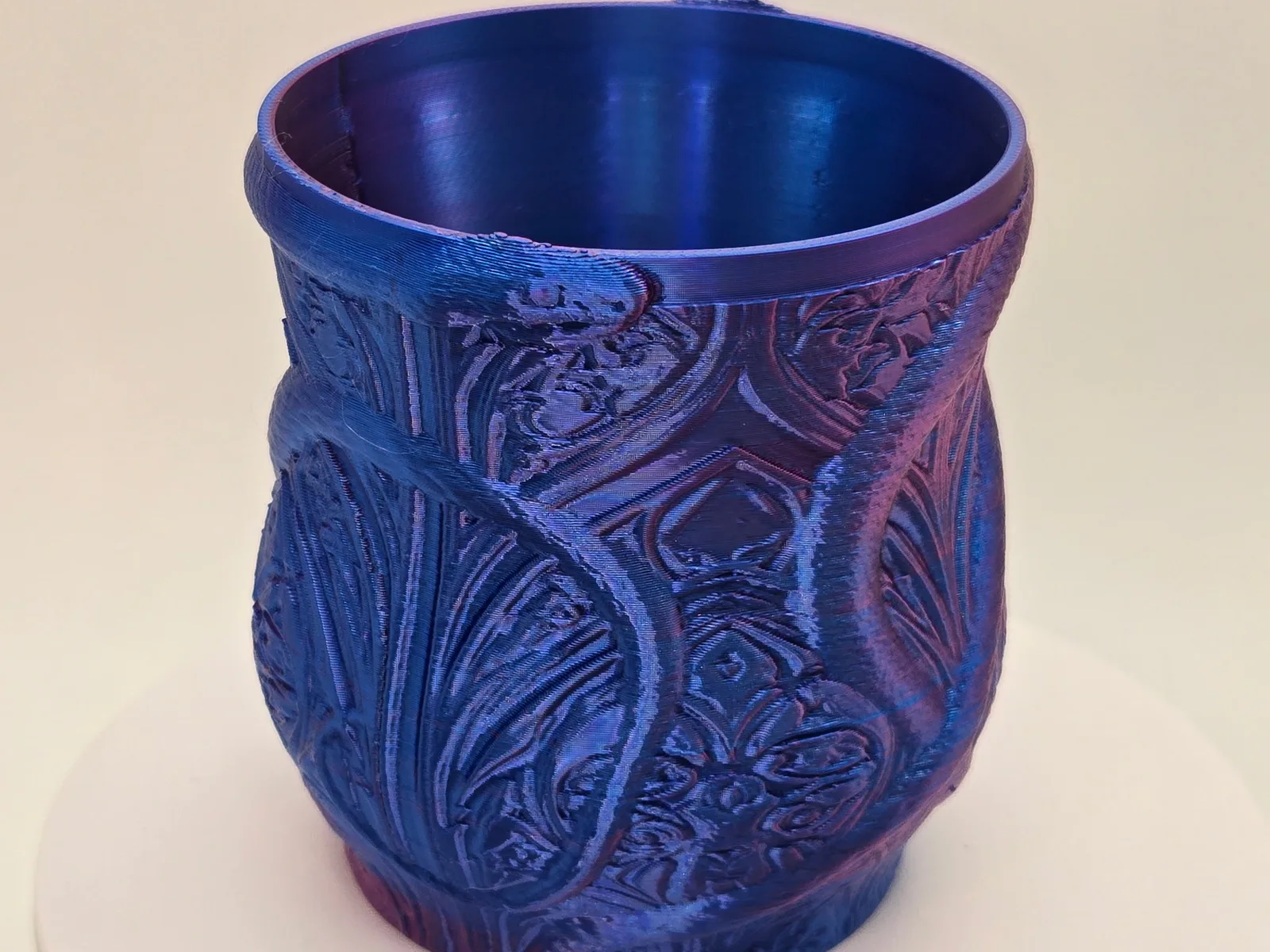 Naga Serpent Planter, a real finished print photographed in our studio