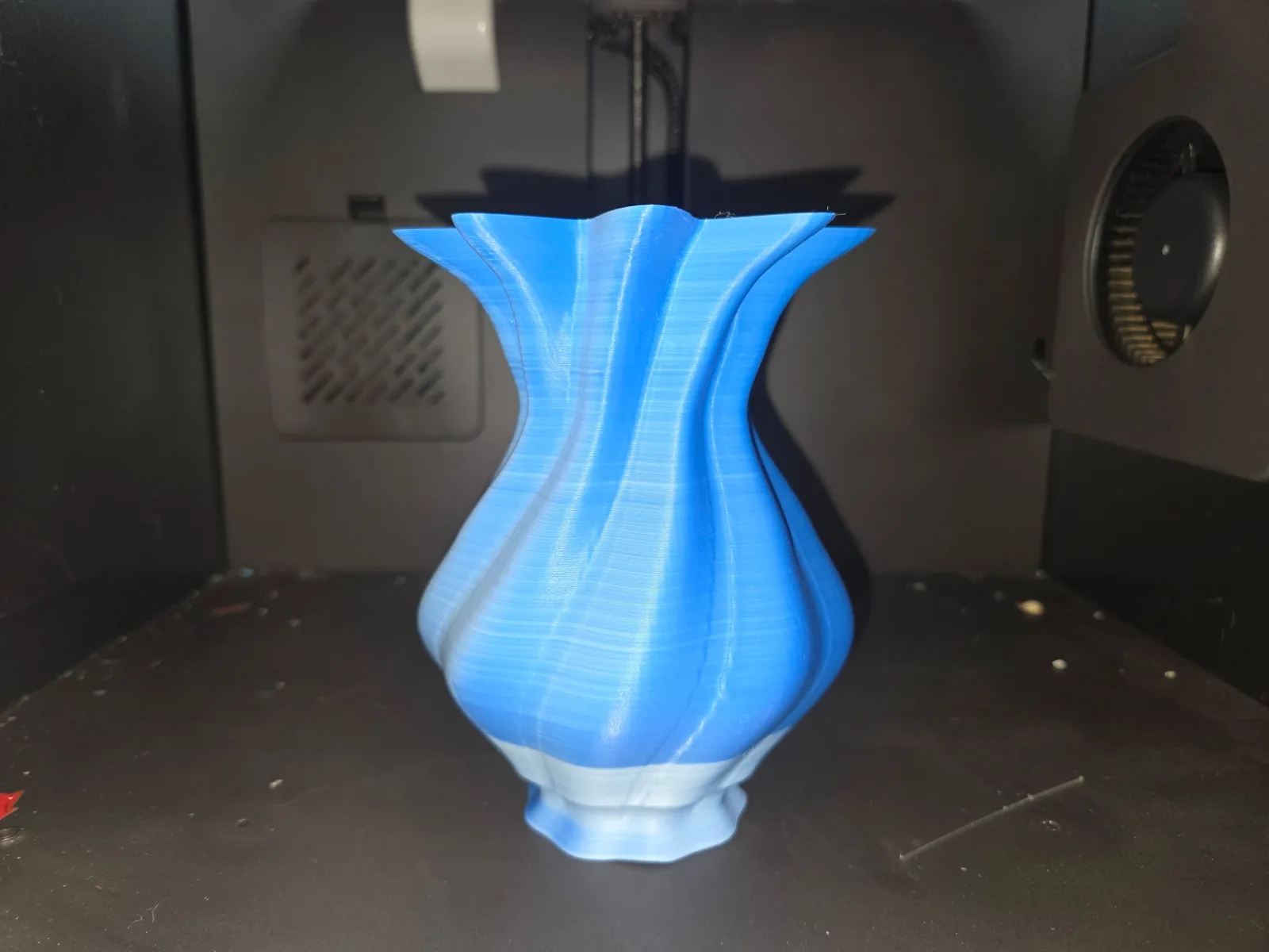 Star Burst Vase, a real finished print photographed in our studio